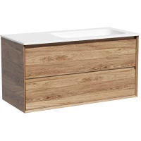 Тумба с раковиной Sancos Marmi 2.0 MR2.0100RECH + CN7015 101 см R, подвесная, дуб чарльстон