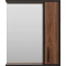 Зеркальный шкаф Misty Кедр П-Кед04060-011П 60x72 см R, черный матовый/орех - 1