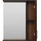 Зеркальный шкаф Misty Кедр П-Кед04060-011П 60x72 см R, черный матовый/орех - 3