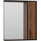 Зеркальный шкаф Misty Кедр П-Кед04060-011П 60x72 см R, черный матовый/орех - 2