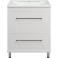 Тумба под раковину Misty Марта П-Мрт07070-011Пр 68,6 см, напольная, белый глянец