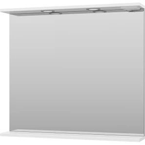 Изображение товара зеркало misty енисей э-ени02080-011 80x72 см, с подсветкой, выключателем, белый глянец/белый матовый