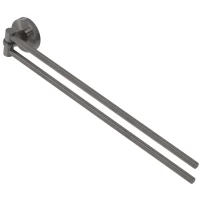 Полотенцедержатель Cezares Relax RELAX-THD-S-GM 40,8 см, поворотный, двойной, оружейная сталь матовый