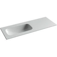 Раковина Ceramicanova Grace CN7020wx 121x45,7 см L, накладная, белый