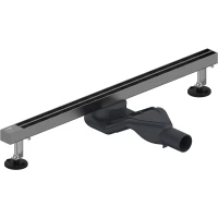 Душевой трап (лоток) WasserKRAFT Tauber 64D60GR 60 см, с решеткой, щелевой, графит