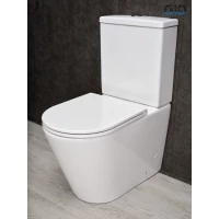Унитаз-компакт GID Tn2189 безободковый, с сиденьем микролифт, белый