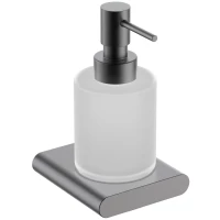 Дозатор для жидкого мыла Timo Luiro 18438/18 170 мл, настенный, вороненая сталь