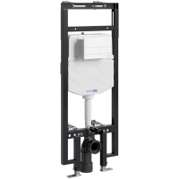 Инсталляция для унитаза WasserKRAFT Dinkel 58 58TLT.010.ME.WM04 с кнопкой смыва, белый матовый