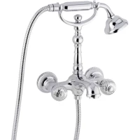 Смеситель для ванны Emmevi The One Cloe 98011/CR с душевым гарнитуром, хром