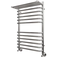 Полотенцесушитель водяной Point Нептун Премиум с полкой П11 PN09158SP 800x532, хром