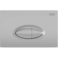 Кнопка смыва D&K Rhein.Marx DB1399002 для инсталляции, матовый хром