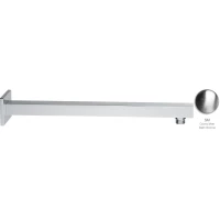 Кронштейн для верхнего душа Emmevi C00728/CRS 400 мм, настенный, матовый хром