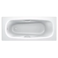 Ванна стальная BLB Anatomica B75L handles 170x75 см, с отверстиями под ручки, белый