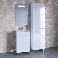 Комплект мебели белый глянец 46,5 см Санта Марс 700239 + FOCTEP50 + 900517