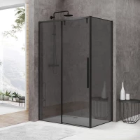 Душевой уголок 120x80 см Black & White Stellar Wind S898 BG 8988012 серое