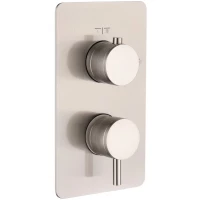 Смеситель для ванны Boheme Cell 135-2-NB встраиваемый, никель матовый