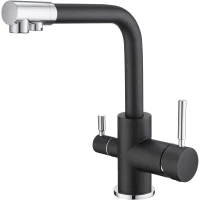 Смеситель для кухни Emar 3003N.8 с подключением к фильтру, морион