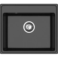 Кухонная мойка GranFest Vertex 580 58x50 см, черный 