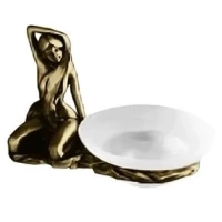 Мыльница с держателем бронза Art&Max Juno AM-0715-B