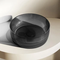 Раковина 40x40 см Abber Kristall AT2804Onyx