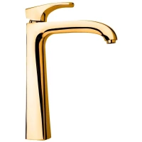 Смеситель для раковины Paini Lady 89OP205LLL без донного клапана, золотой