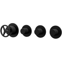 Смеситель для ванны Remer Chrono CH98D3PNO встраиваемый, черный матовый