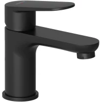 Смеситель для раковины Kludi X1 322903975 без донного клапана, черный матовый