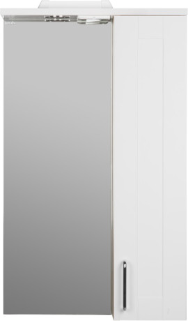 Зеркальный шкаф 50х83,9 см белый глянец/дерево R IDDIS Sena SEN5000i99