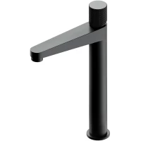 Смеситель для раковины Omnires Contour CT8012AT без донного клапана, антрацит