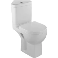 Унитаз-компакт Jacob Delafon Odeon Up 18557К-00 + E4741-00 + E70009-00 угловой, с сиденьем, белый