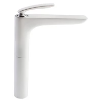 Смеситель для раковины Kludi Balance White 522969175 без донного клапана, хром/белый