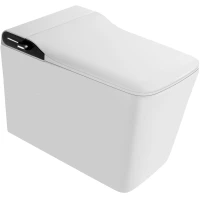 Электронный унитаз-биде напольный Grossman GR-PR-5701 импульсный, безободковый, торнадо, с сиденьем микролифт, белый