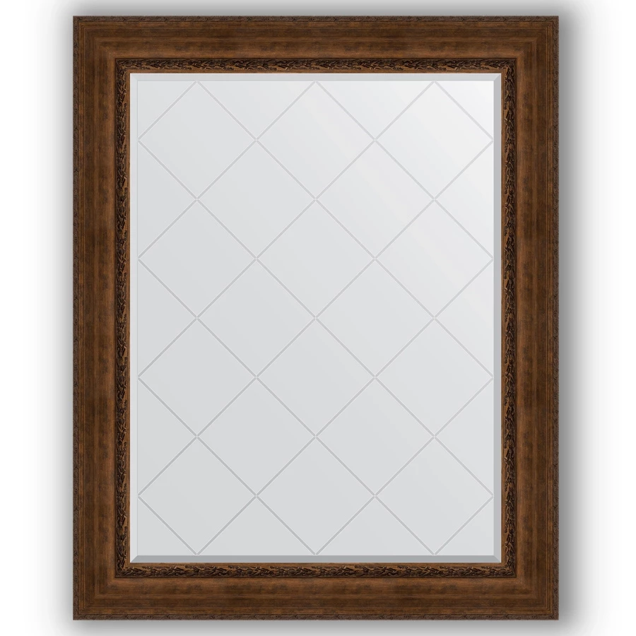 Зеркало 102x127 см состаренная бронза с орнаментом Evoform Exclusive-G BY 4386