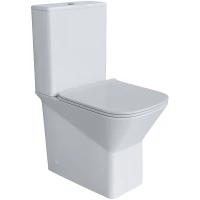 Унитаз-компакт Grossman GR-4471S безободковый, с сиденьем микролифт, белый