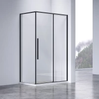 Душевой уголок 110x89 см Vincea Slim-N VSR-4SN9011CLB прозрачное