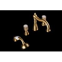 Смеситель на борт ванны Boheme Royal Cristal 391-Royal/CRST black