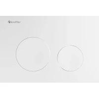 Кнопка смыва Knotlor Sphere BIS102WY  для инсталляции, белый матовый