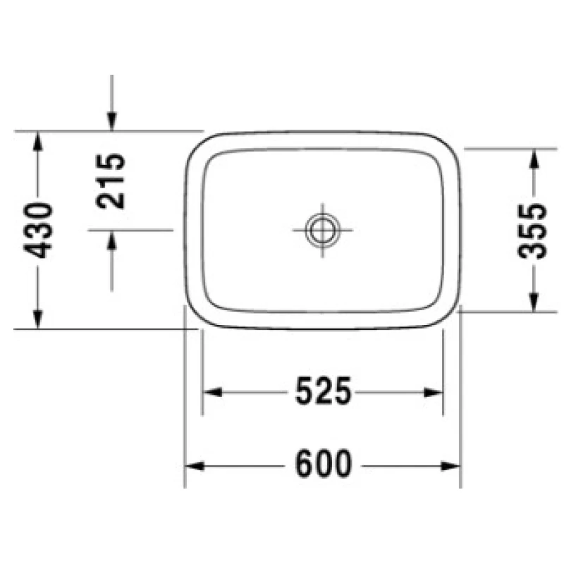 Раковина 60x43 см Duravit DuraStyle 0372600000