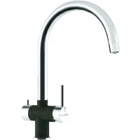 Смеситель для кухни с подключением к фильтру Schock Ares нержавеющая сталь/оникс 710442