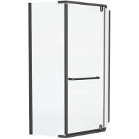 Душевой уголок Knotlor Penta FCD100CG0GM 100x100 см, профиль вороненая сталь, стекло прозрачное