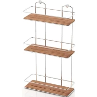 Полка для ванной Tekno-tel BK077P 30 см, тройная, хром