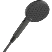 Душевая лейка Hansgrohe Raindance Alive Select S 24500340 125 мм, 3 режима, черный хром матовый