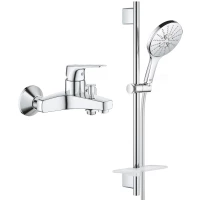 Смеситель для ванны Grohe BauFlow 23601000 + 26591000