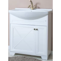 Тумба с раковиной белый матовый 76 см Atoll Палермо PALERMO76TWMAT