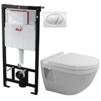 Комплект подвесной унитаз Duravit Starck 3 2200090000 + 0063810000 + система инсталляции AlcaPlast AM101/11203:1RUSSETM71