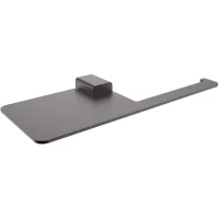 Держатель туалетной бумаги Raglo R301.03.09 с полкой для телефона, графит матовый