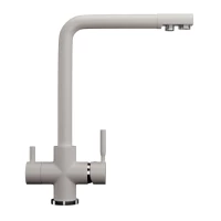 Смеситель для кухни с подключением к фильтру Ulgran белый U-016-331