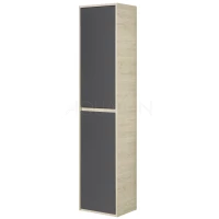 Пенал Акватон Лофт Урбан 1A248103LQX60 подвесной L, серый графит/дуб орегон