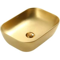 Раковина-чаша Abber Rechteck AC2200MMG 46x32,5 см, накладная, золотой матовый