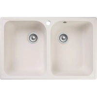 Кухонная мойка GranFest Quarz 15 73,7x47,8 см, белый